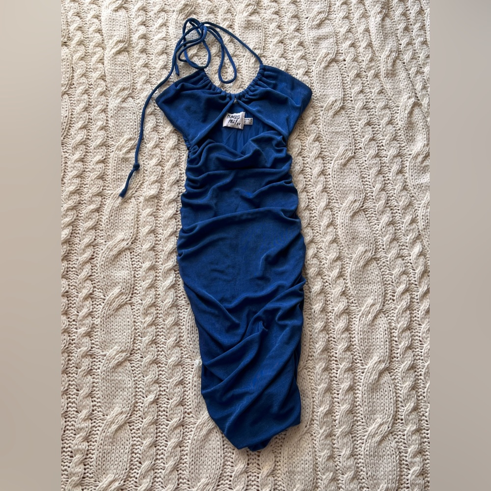 Blue Princess Polly Tight Tie Dress